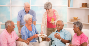 understanding assisted living misconceptions showing happy seniors engaged in community life